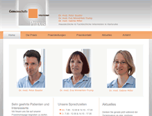 Tablet Screenshot of internistenpraxis-karlsruhe.de